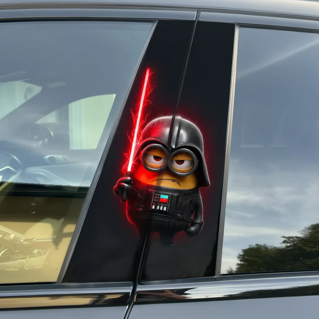 Darth Vader Minion - Car pillar sticker
