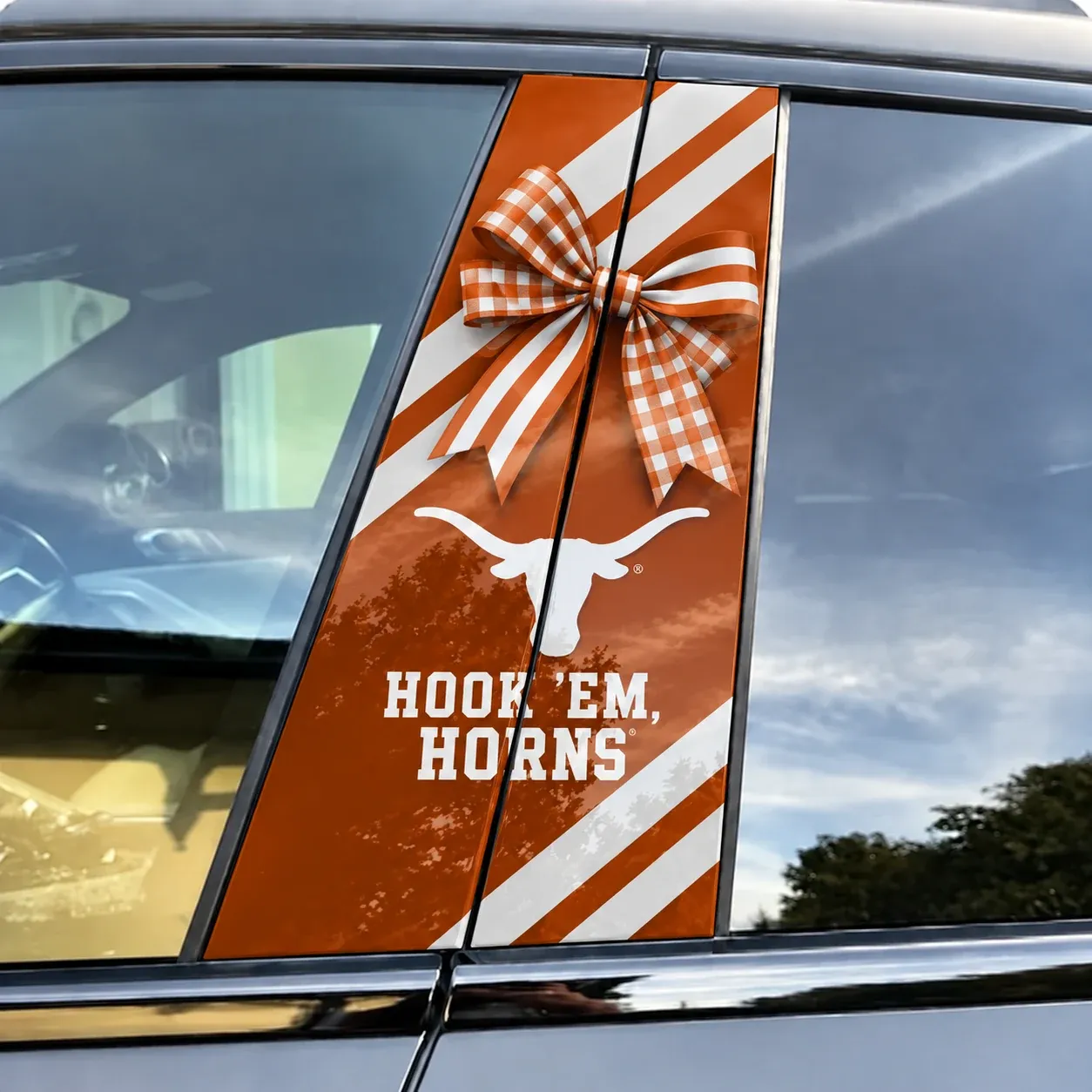 Texas Longhorns Car Pillar Wrap Special - Universal Fit