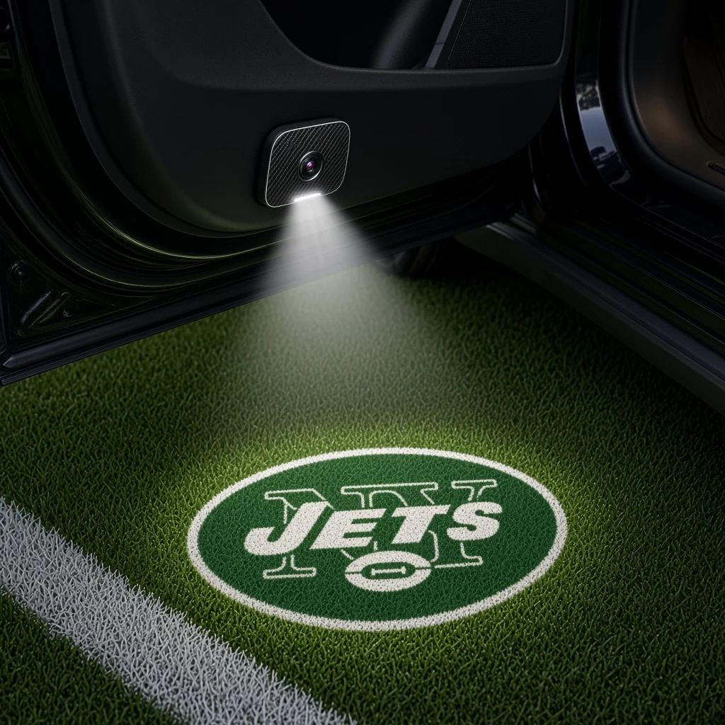 New York Jets Football Car Door Projector Light