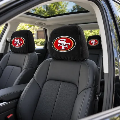 San Francisco 49ers Football Car Headrest Covers - view 3