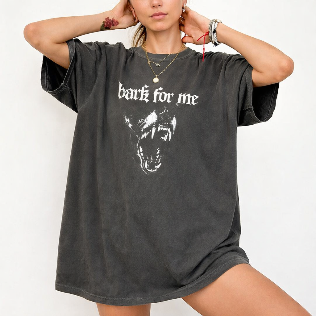 Bark For Me Vintage Graphic T-Shirt – Funny Flirty Comfort Colors Style Tee