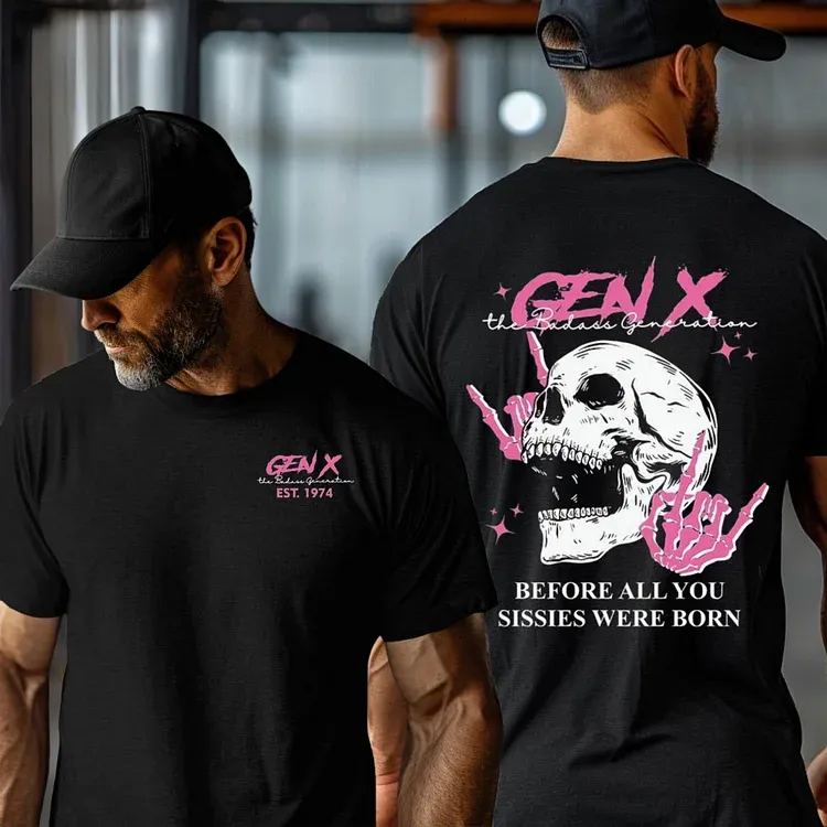 Personalized Double-Sided Generation X Custom Year Badass Generation Sweatshirt