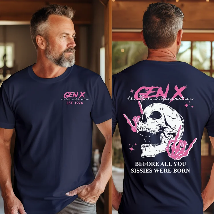 Personalized Double-Sided Generation X Custom Year Badass Generation Sweatshirt