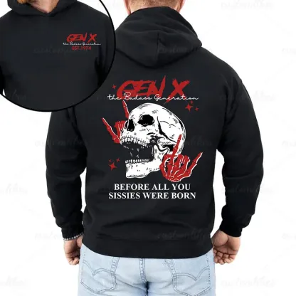 Personalized Double-Sided Generation X Custom Year Badass Generation Sweatshirt