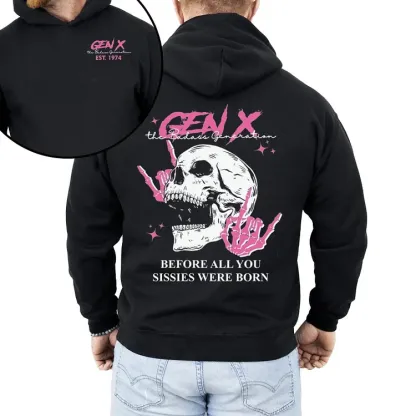 Personalized Double-Sided Generation X Custom Year Badass Generation Sweatshirt