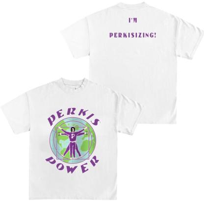 Retro Art Meme Shirt Perkis Power Vitruvian Tee