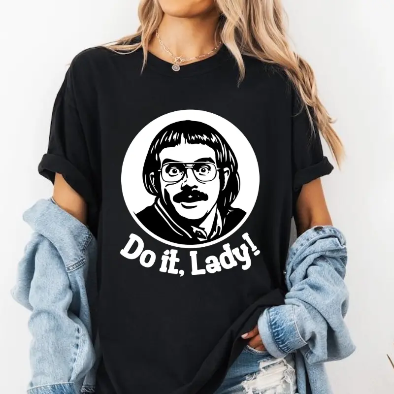 "Fun - filled 'Do it, Lady!' Graphic Tee"