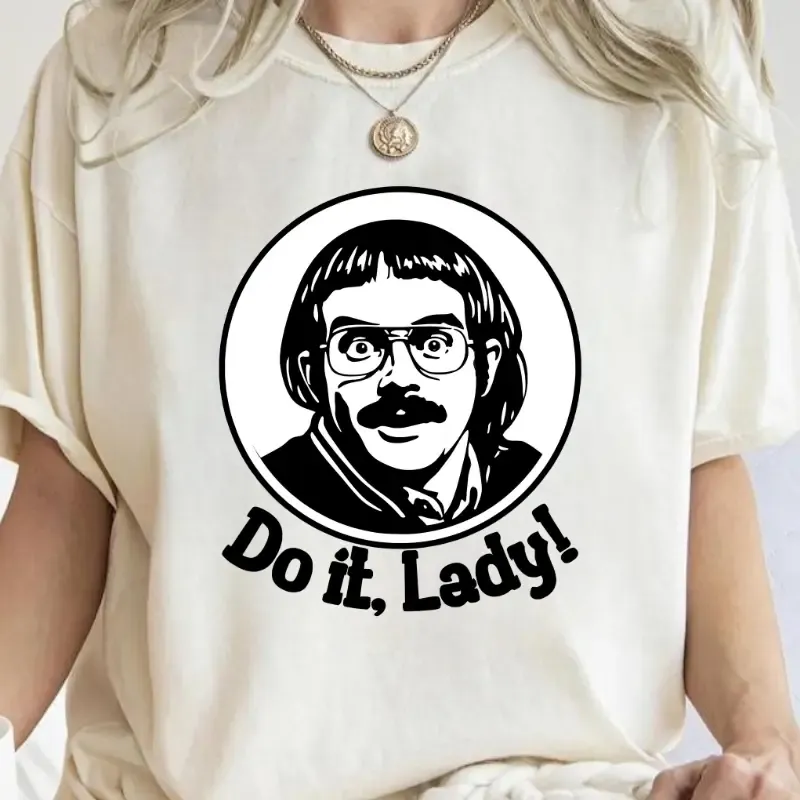 "Fun - filled 'Do it, Lady!' Graphic Tee"