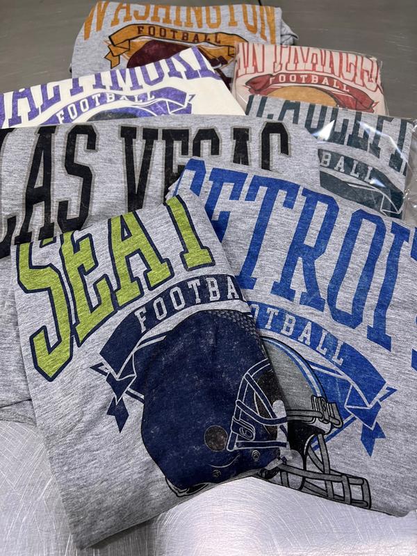 American Football City Team Graphic Tees
