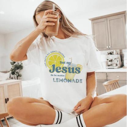 “Jesus Makes Lemonade” Christian Inspirational Graphic Tee