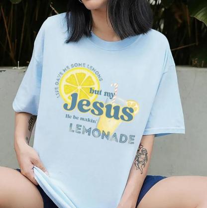 “Jesus Makes Lemonade” Christian Inspirational Graphic Tee