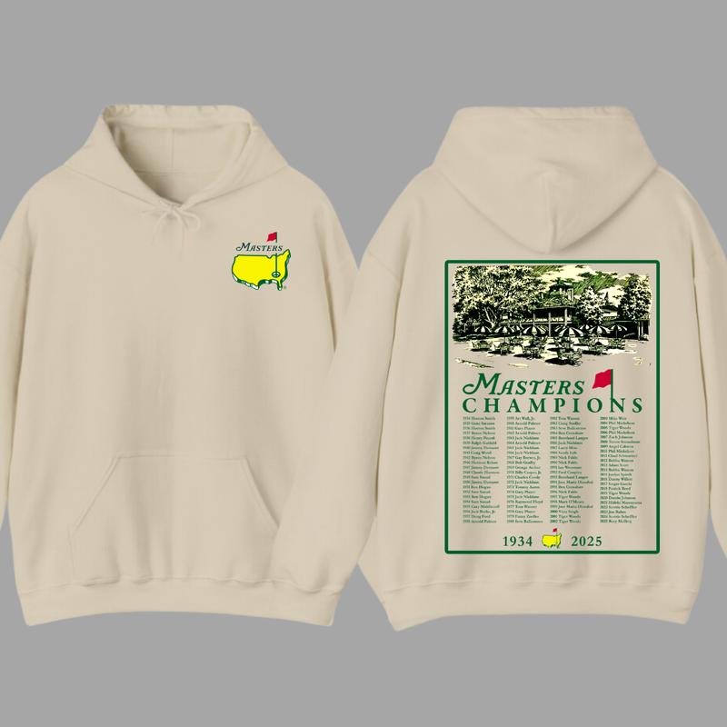 “Masters Tournament Champions” Multi - Colored Golf Hoodies