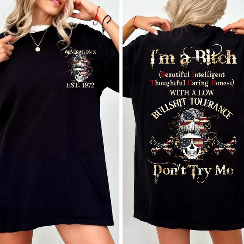 “Generation X” Edgy Attitude Black Hoodie