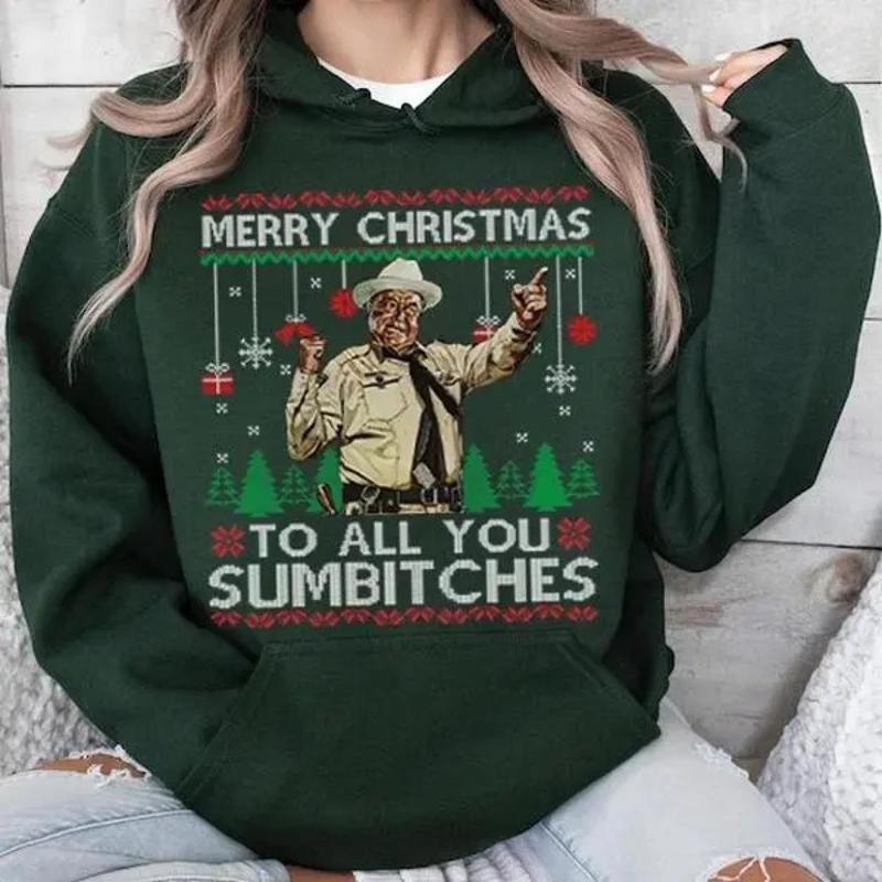 Buf0rd T Merry Christmas T-Shirt, You Sumbtches Sweatshirt Hoodie