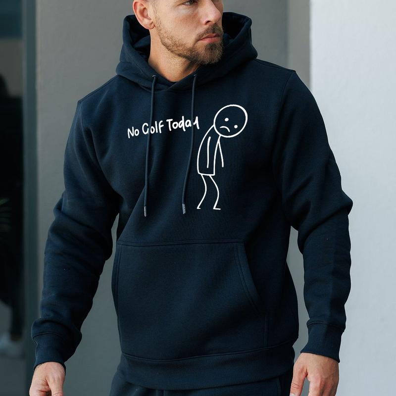 "No Golf Today" Funny Golf Graphic Casual Tees/Hoodies (Multi-Color)
