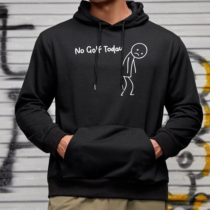 "No Golf Today" Funny Golf Graphic Casual Tees/Hoodies (Multi-Color)