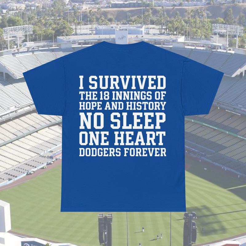 18-Inning Classic Baseball Apparel - Dodgers Fan Tribute Shirt, Crewneck, Hoodie