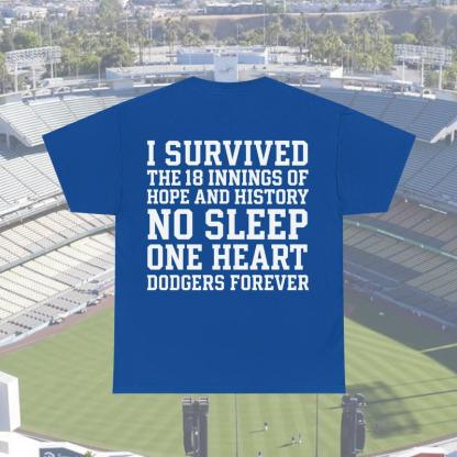 18-Inning Classic Baseball Apparel - Dodgers Fan Tribute Shirt, Crewneck, Hoodie