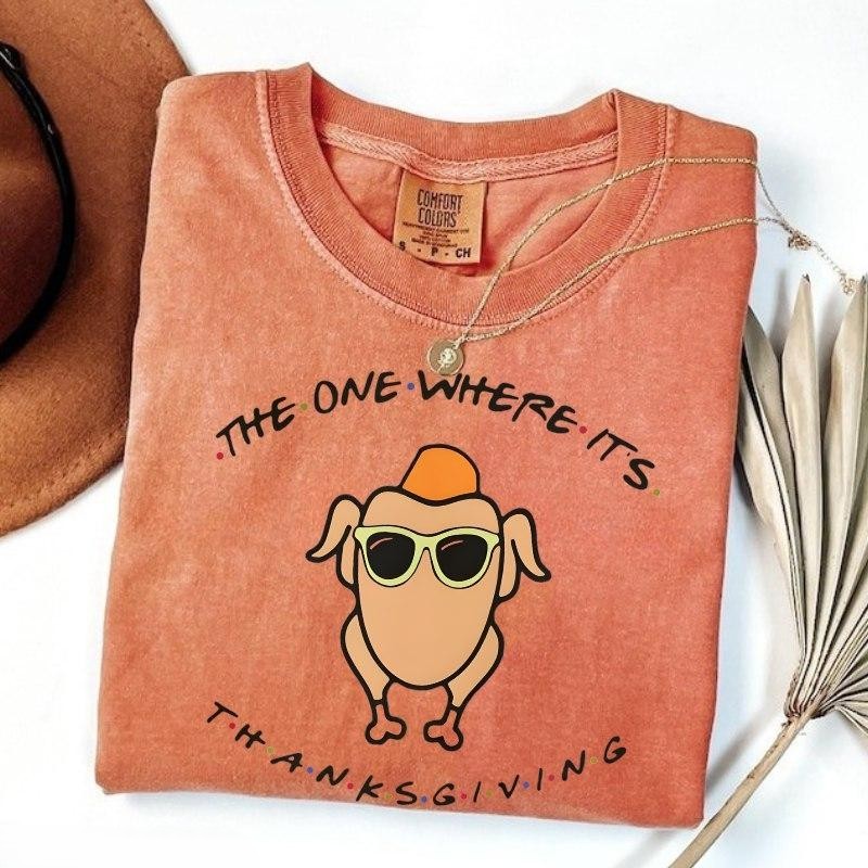 “Friends - Thanksgiving Turkey” Tee - Quirky Holiday & TV Show Inspired Apparel