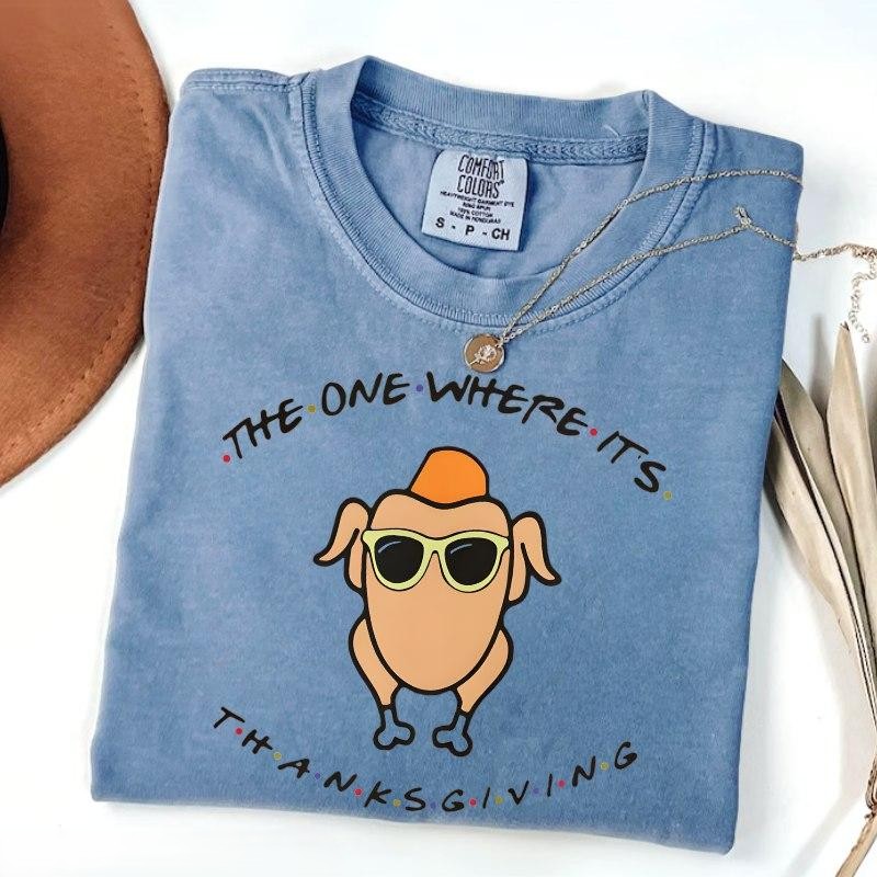 “Friends - Thanksgiving Turkey” Tee - Quirky Holiday & TV Show Inspired Apparel