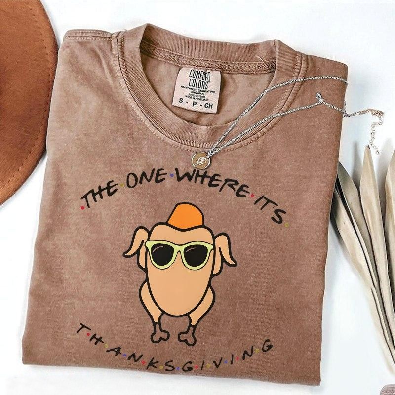 “Friends - Thanksgiving Turkey” Tee - Quirky Holiday & TV Show Inspired Apparel