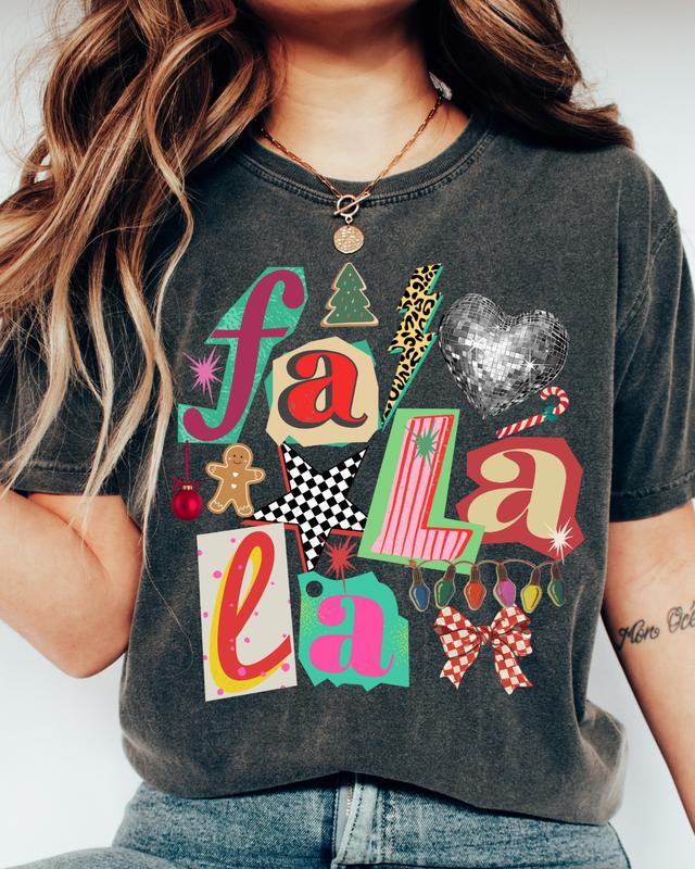 Y2K Preppy Collage Graphic Tees – Retro Coquette Trendy Apparel (Faith & Holiday Styles)