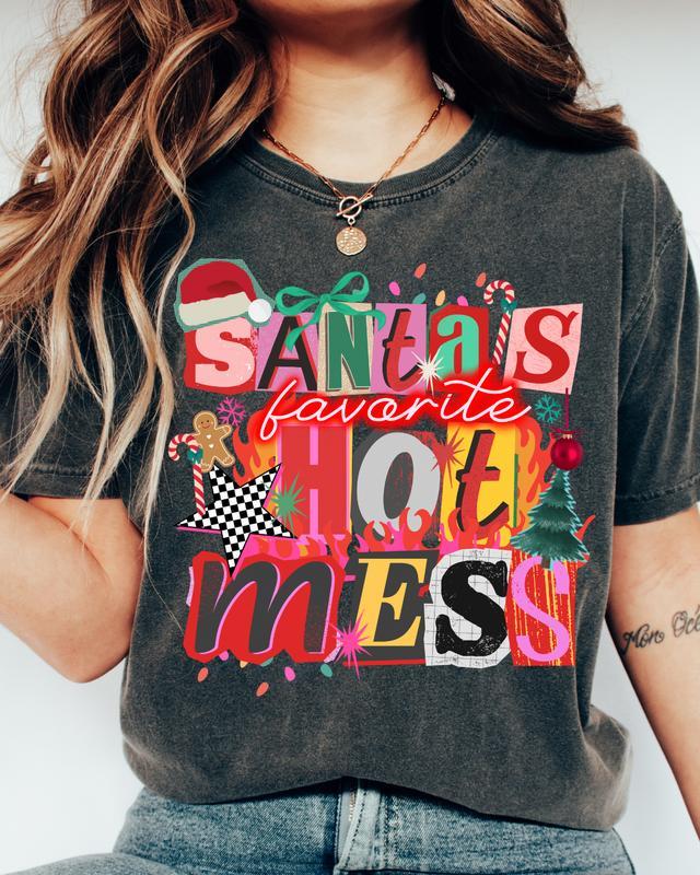 Y2K Preppy Collage Graphic Tees – Retro Coquette Trendy Apparel (Faith & Holiday Styles)