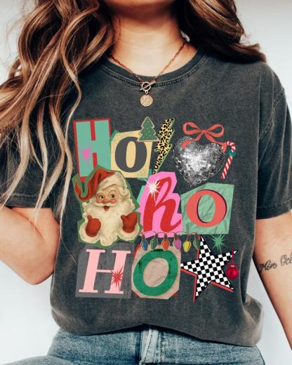 Y2K Preppy Collage Graphic Tees – Retro Coquette Trendy Apparel (Faith & Holiday Styles)