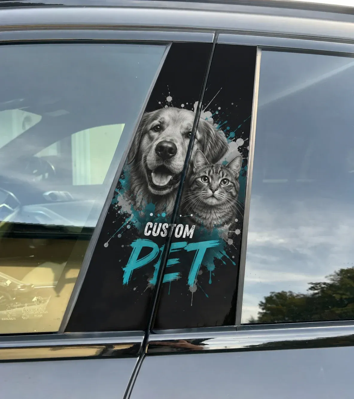Custom Design Car Pillar Wrap