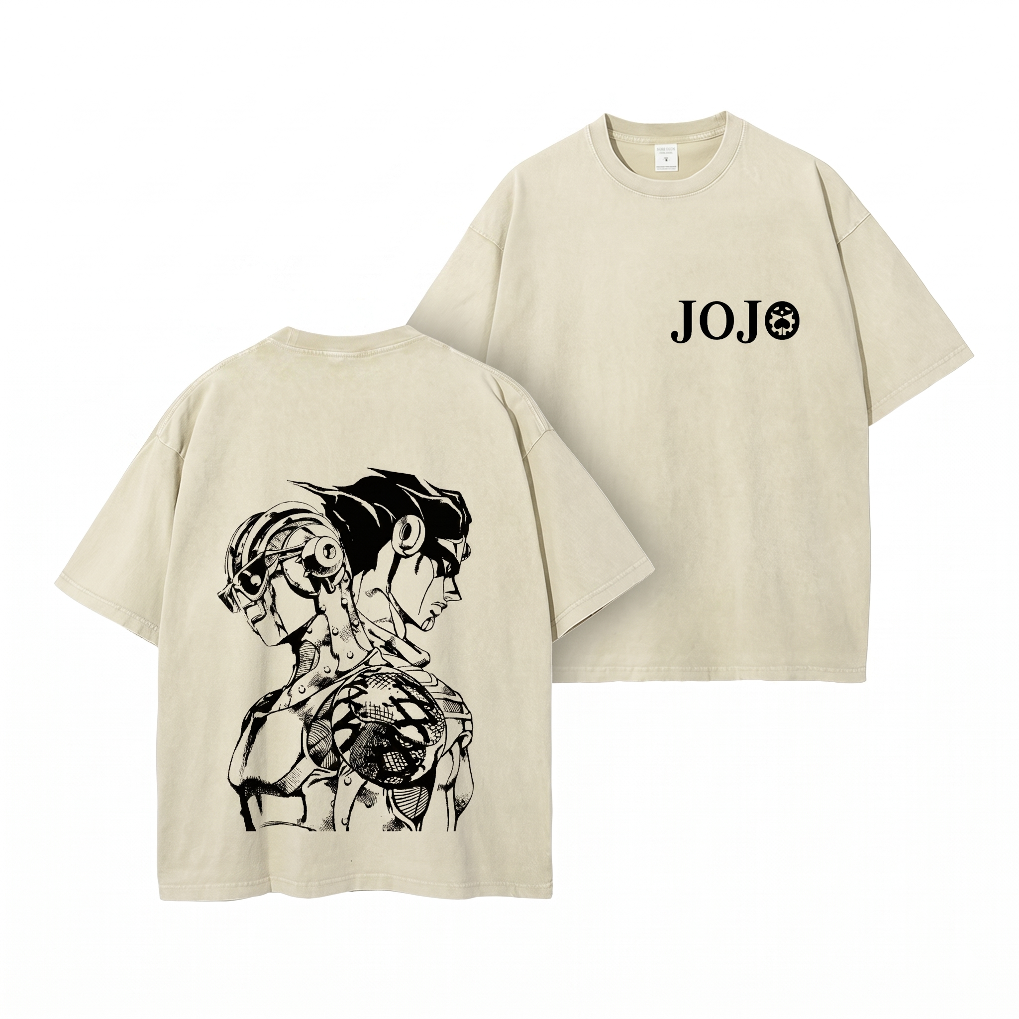 JoJo's Bizarre Adventure "Star Platinum & Stone Free" Graphic Streetwear T-Shirt