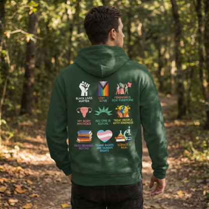 "You Are Safe With Me" Human Rights & Equality Graphic Hoodie/Tee - The Manifesto Collection