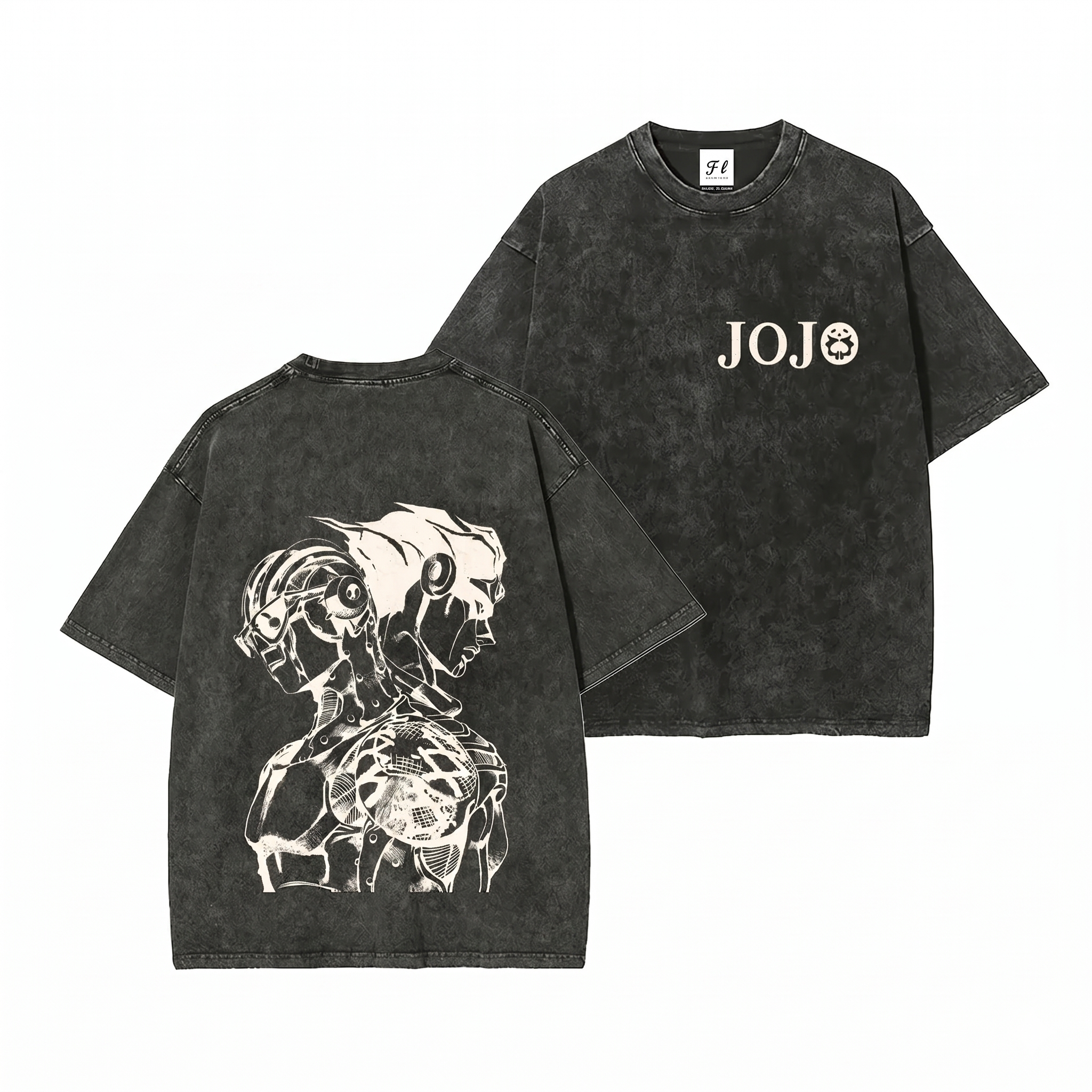 JoJo's Bizarre Adventure "Star Platinum & Stone Free" Graphic Streetwear T-Shirt