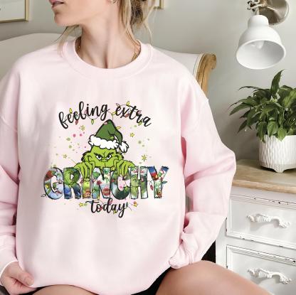 Christmas Movie Character Print Sweatshirt