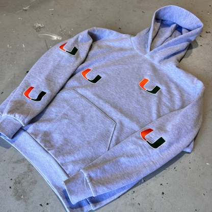 Custom 5 Spot hoodie embroidery - ALL COLLEGE options