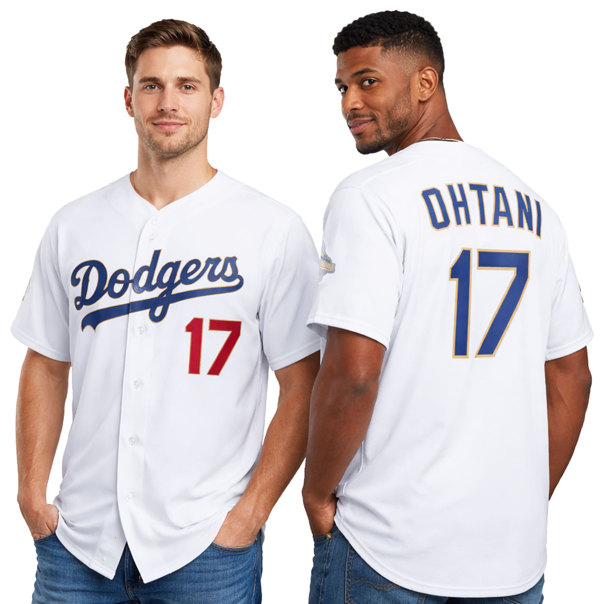 Ohtani #17 Dodgers World Series Champions Gold Edition Jersey