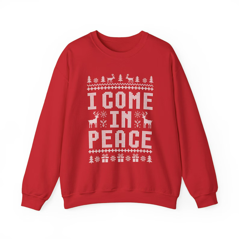 Funny ugly Christmas sweatshirts for couples