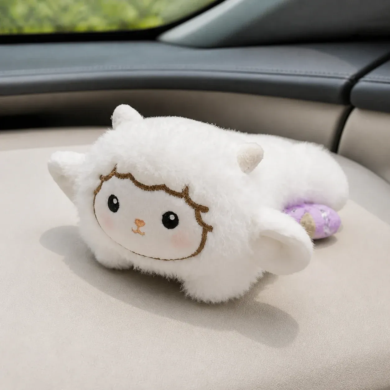 Magnetic Car Plush Sheep