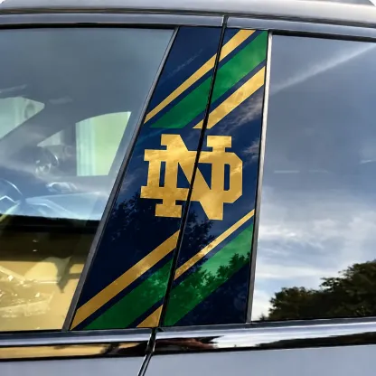Notre Dame Fighting Irish Car Pillar Wrap - Universal Fit