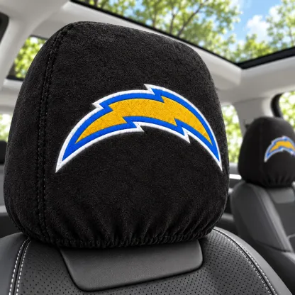 Los Angeles Chargers Football Car Headrest Covers - view 2