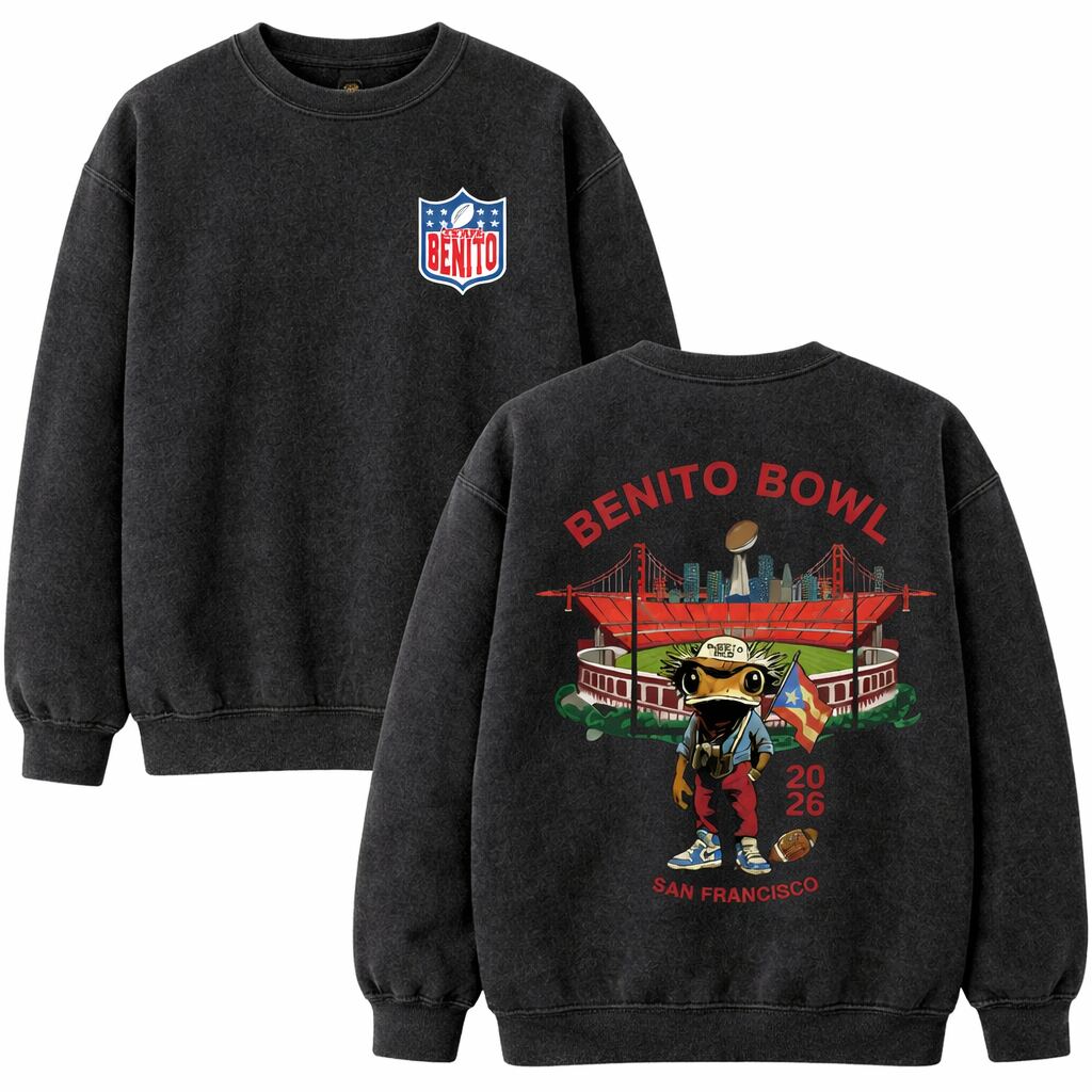 Benito Bowl 2026 Commemorative Hoodie - "Here For The Halftime" Vintage Sweatshirt
