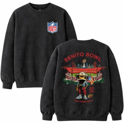 Benito Bowl 2026 Commemorative Hoodie - "Here For The Halftime" Vintage Sweatshirt