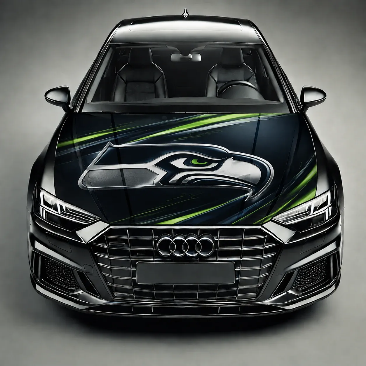Seattle Seahawks Premium Car Hood Wrap - Universal Fit