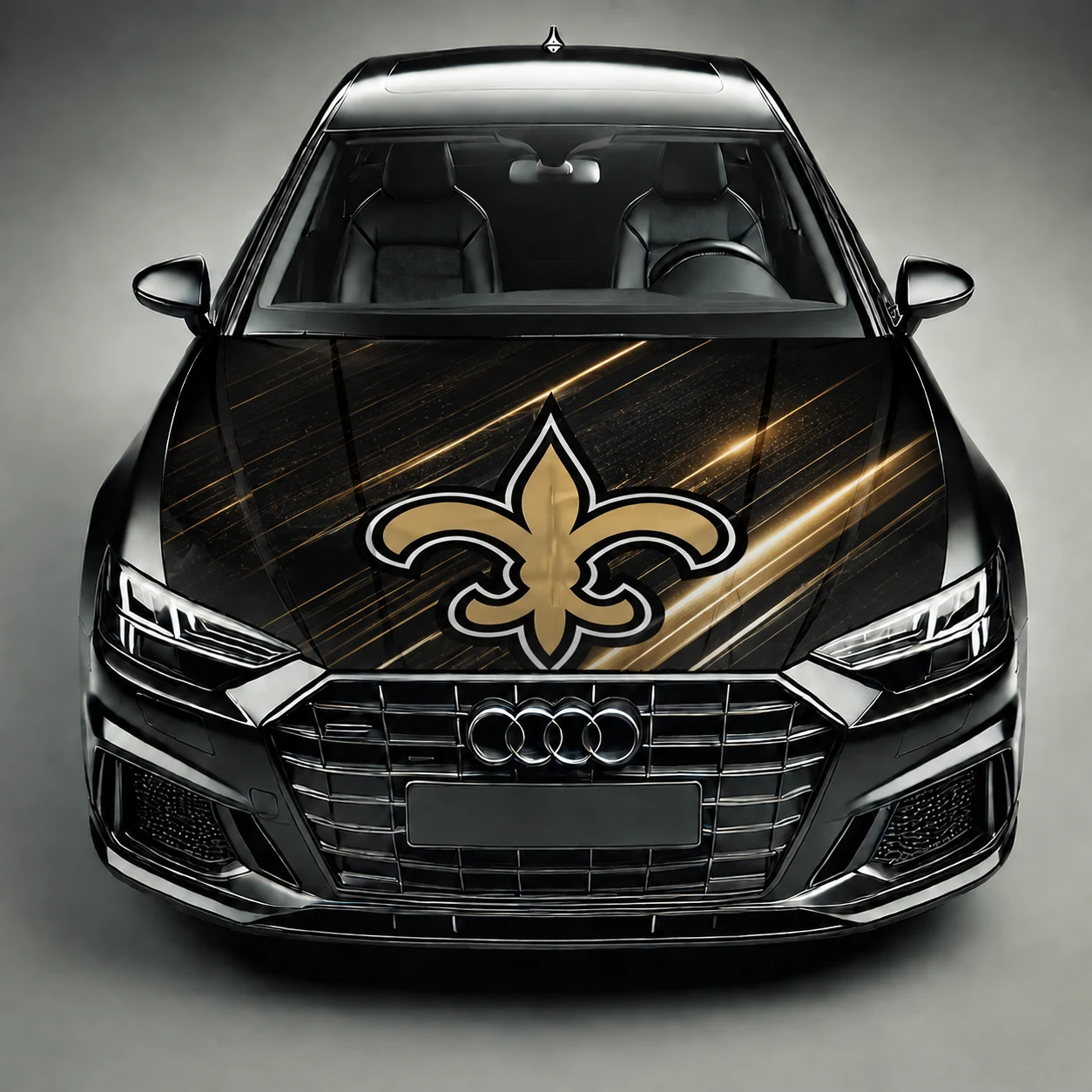 New Orleans Saints Premium Car Hood Wrap - Universal Fit