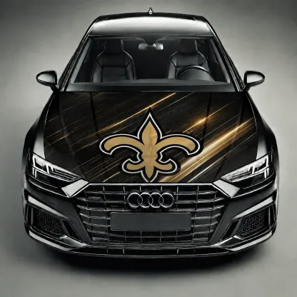 New Orleans Saints Premium Car Hood Wrap - Universal Fit