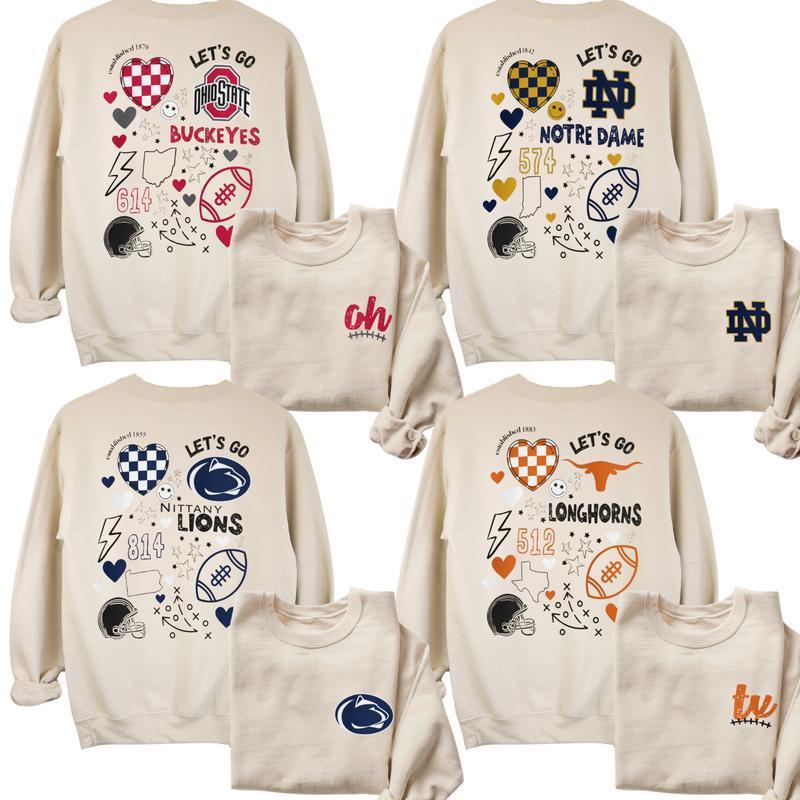 Game Day Vintage Football Retro Sweatshirt