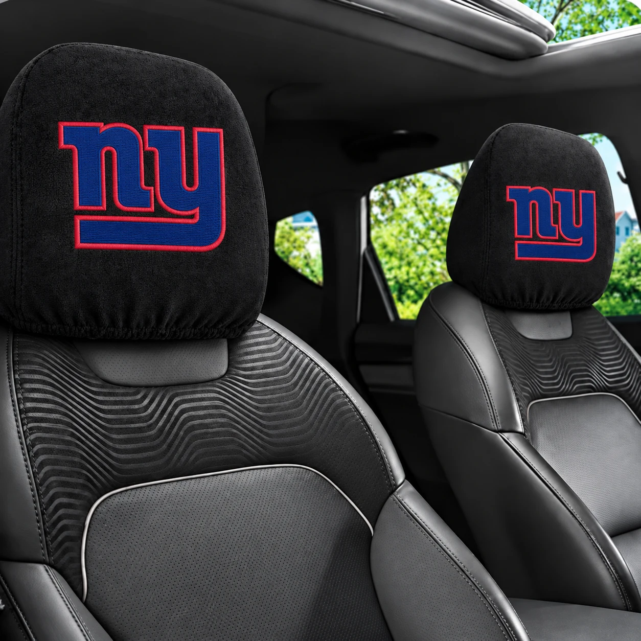 New York Giants Football Car Headrest Covers - view 1