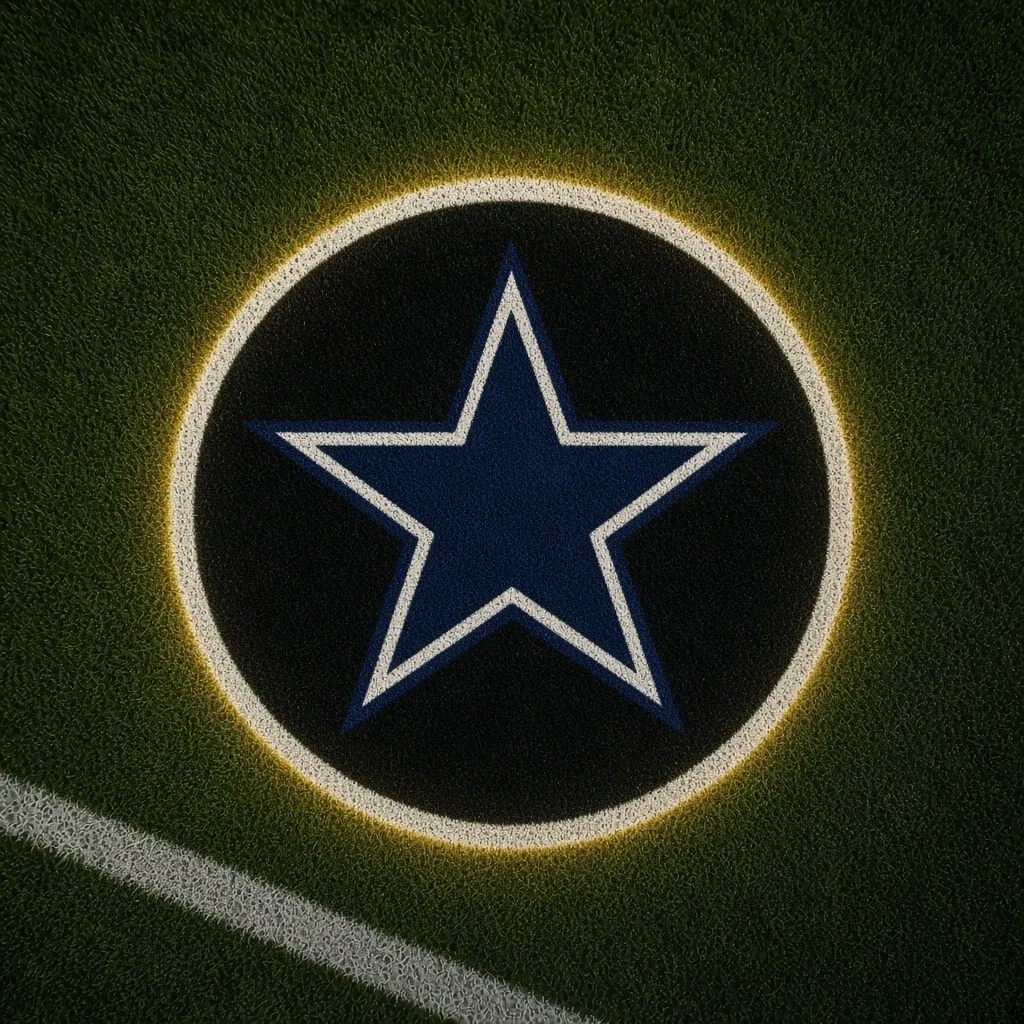 Dallas Cowboys Football Car Door Projector Light grass scene