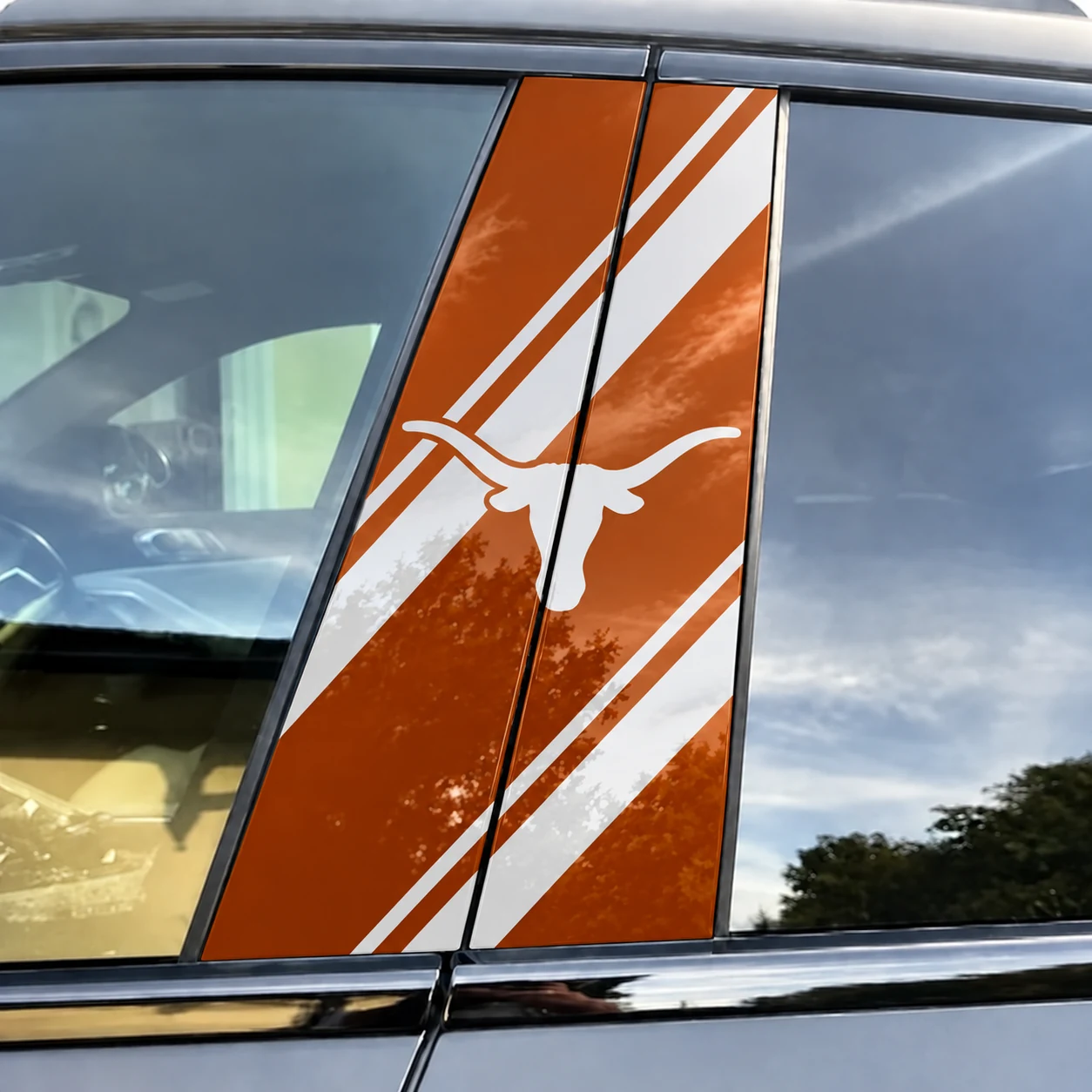 Texas Longhorns Car Pillar Wrap - Universal Fit
