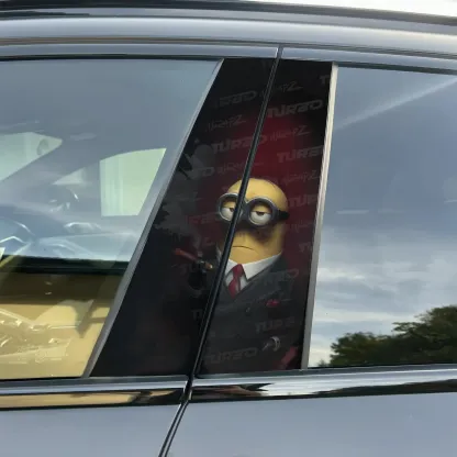 Minion Godfather - Car pillar sticker