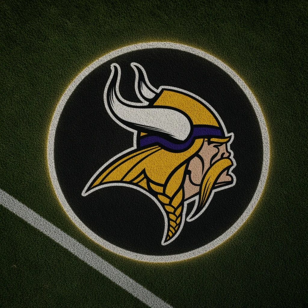 Minnesota Vikings Football Car Door Projector Light grass scene